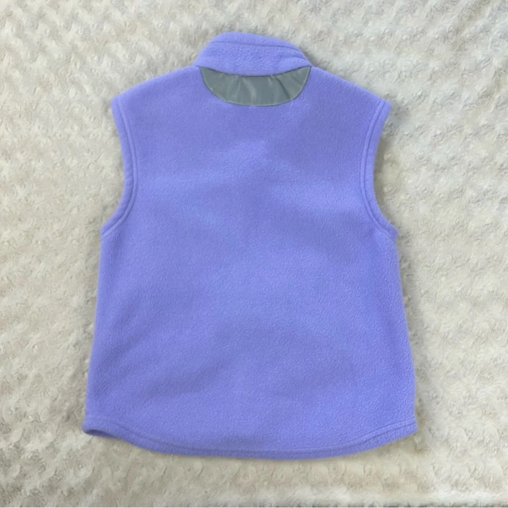 Patagonia Full Zip Fleece Vest Girl’s Light Purple - Picture 5 of 6